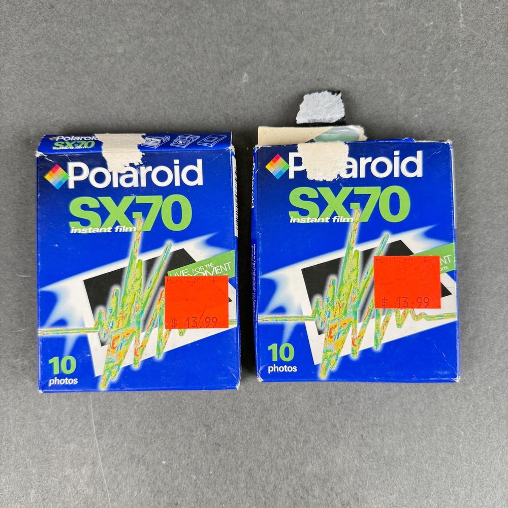 Vintage Polaroid SX-70 Instant Film 2 Packs 10 Photos Each Expired Untested